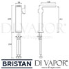 Bristan Exodus Tall Basin Mixer without Waste Dimensions